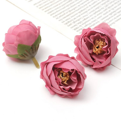 10/30 τεμ. 4 εκ. Τριαντάφυλλο Μπουμπούκι Τεχνητά Λουλούδια Κεφάλια Διακόσμηση Γάμου Διακόσμηση σπιτιού Στεφάνι Scrapbooking Χειροτεχνία Ψεύτικα λουλούδια Αξεσουάρ