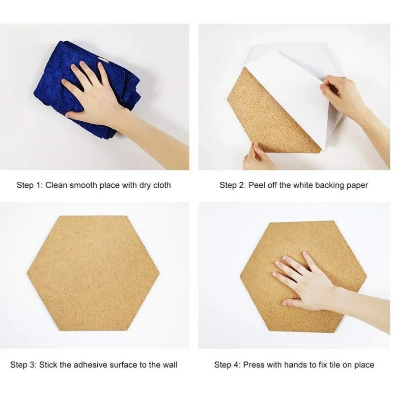 Šesterokutni kvadratni krug Drvena ploča s slovom i porukama Ploča s porukama Kućna dekoracija zidova s fotografijama Uredska dekoracija doma