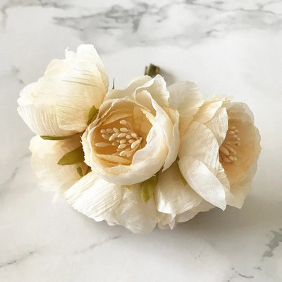 6 buc mătase muguri mici de ceai buchet de trandafiri flori artificiale pentru acasă accesorii pentru decorarea nunții cadouri diy Ghirlande de Crăciun