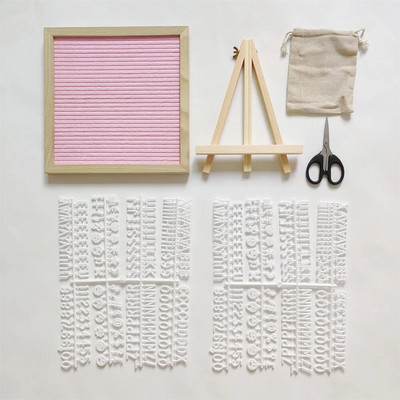 Filc levéltábla fakeret cserélhető szimbólumok számok karakterek üzenőfal Otthoni irodai dekoráció Születésnapi ajándék gyerekeknek