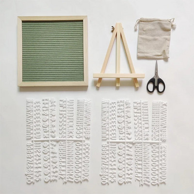 Filc levéltábla fakeret cserélhető szimbólumok számok karakterek üzenőfal Otthoni irodai dekoráció Születésnapi ajándék gyerekeknek