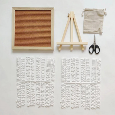 Filc levéltábla fakeret cserélhető szimbólumok számok karakterek üzenőfal Otthoni irodai dekoráció Születésnapi ajándék gyerekeknek