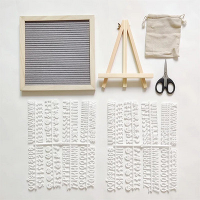 Filc levéltábla fakeret cserélhető szimbólumok számok karakterek üzenőfal Otthoni irodai dekoráció Születésnapi ajándék gyerekeknek