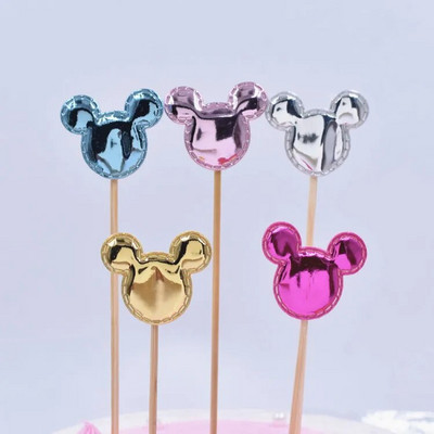 5 vnt. Su gimtadienio torto viršelis Torto papuošimai Mickey Crown keksiukai, skirti vestuvių gimtadienio dekoravimui, kepimo reikmenys