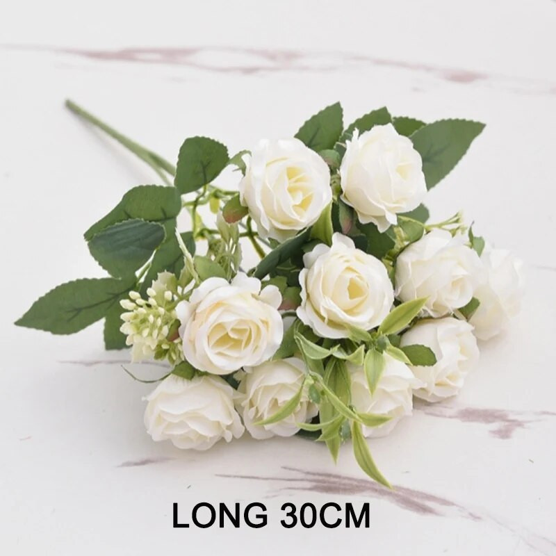 Umelé kvety Ruža Kytica Nevesta Svadba Domov Záhradná dekorácia Pivonka Falošný kvet Vianočný darček Stol Váza Dekorácie
