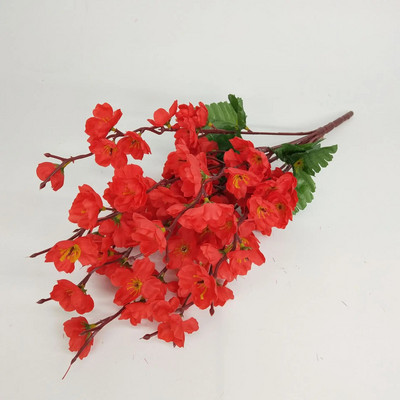 Flori artificiale de mătase, ramură de flori de piersic, cameră de cireș, decorațiuni de Crăciun pentru acasă, floare de prun, accesorii pentru aranjament de nuntă