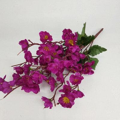 Flori artificiale de mătase, ramură de flori de piersic, cameră de cireș, decorațiuni de Crăciun pentru acasă, floare de prun, accesorii pentru aranjament de nuntă