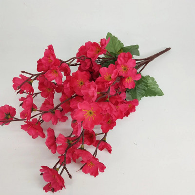 Flori artificiale de mătase, ramură de flori de piersic, cameră de cireș, decorațiuni de Crăciun pentru acasă, floare de prun, accesorii pentru aranjament de nuntă