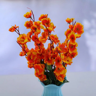 Flori artificiale de mătase, ramură de flori de piersic, cameră de cireș, decorațiuni de Crăciun pentru acasă, floare de prun, accesorii pentru aranjament de nuntă