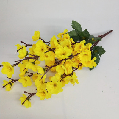 Flori artificiale de mătase, ramură de flori de piersic, cameră de cireș, decorațiuni de Crăciun pentru acasă, floare de prun, accesorii pentru aranjament de nuntă