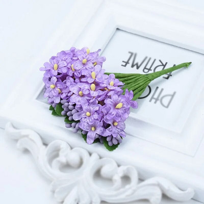 12 db Gypsophila porzó vázák otthoni dekorációhoz Kiegészítők Esküvői dekoratív virágok Barkácsolás Ajándékdoboz Művirágok