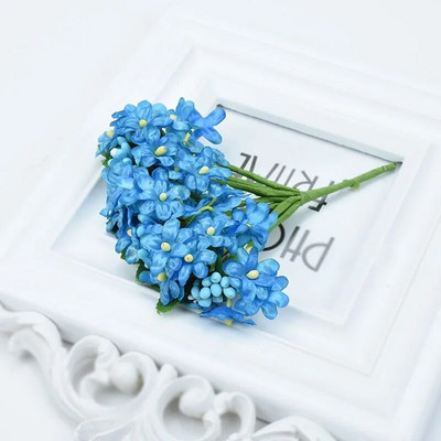 12 db Gypsophila porzó vázák otthoni dekorációhoz Kiegészítők Esküvői dekoratív virágok Barkácsolás Ajándékdoboz Művirágok