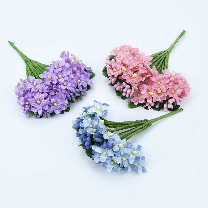 12 db Gypsophila porzó vázák otthoni dekorációhoz Kiegészítők Esküvői dekoratív virágok Barkácsolás Ajándékdoboz Művirágok