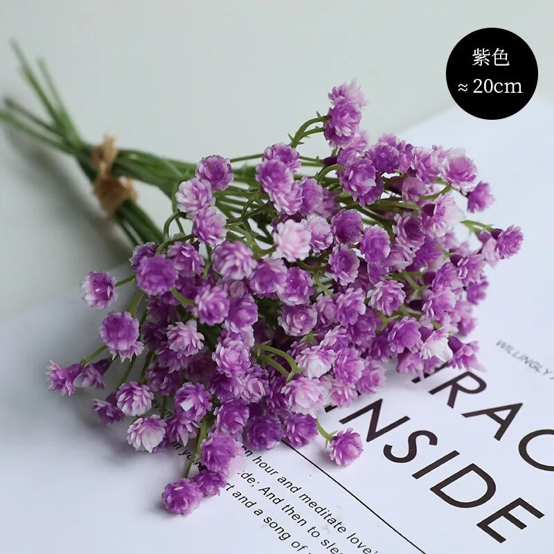 3 kom/set Umjetni cvijet Gypsophila Kućni Dekor Vjenčanja Nevjesta Jedna Grana Plastični Cvjetni Dekoracija Stola Lažni Buket