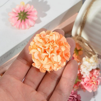 50 τμχ/παρτίδα Φτηνές 4 εκ. Τεχνητό λουλούδι Μεταξωτό Κεφάλι Χρυσάνθεμου για Στολισμό Γάμου DIY Στεφάνια Scrapbooking craft Fake Flowers