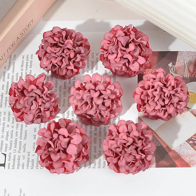 50 τμχ/παρτίδα Φτηνές 4 εκ. Τεχνητό λουλούδι Μεταξωτό Κεφάλι Χρυσάνθεμου για Στολισμό Γάμου DIY Στεφάνια Scrapbooking craft Fake Flowers