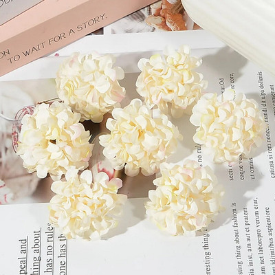 50 τμχ/παρτίδα Φτηνές 4 εκ. Τεχνητό λουλούδι Μεταξωτό Κεφάλι Χρυσάνθεμου για Στολισμό Γάμου DIY Στεφάνια Scrapbooking craft Fake Flowers