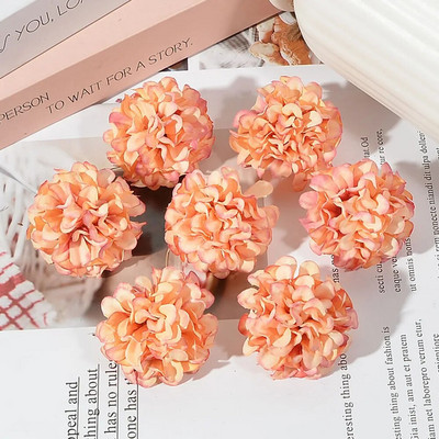 50 τμχ/παρτίδα Φτηνές 4 εκ. Τεχνητό λουλούδι Μεταξωτό Κεφάλι Χρυσάνθεμου για Στολισμό Γάμου DIY Στεφάνια Scrapbooking craft Fake Flowers