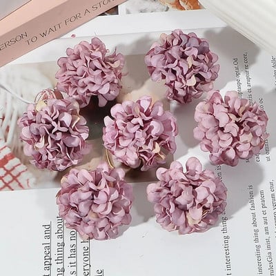 50 τμχ/παρτίδα Φτηνές 4 εκ. Τεχνητό λουλούδι Μεταξωτό Κεφάλι Χρυσάνθεμου για Στολισμό Γάμου DIY Στεφάνια Scrapbooking craft Fake Flowers