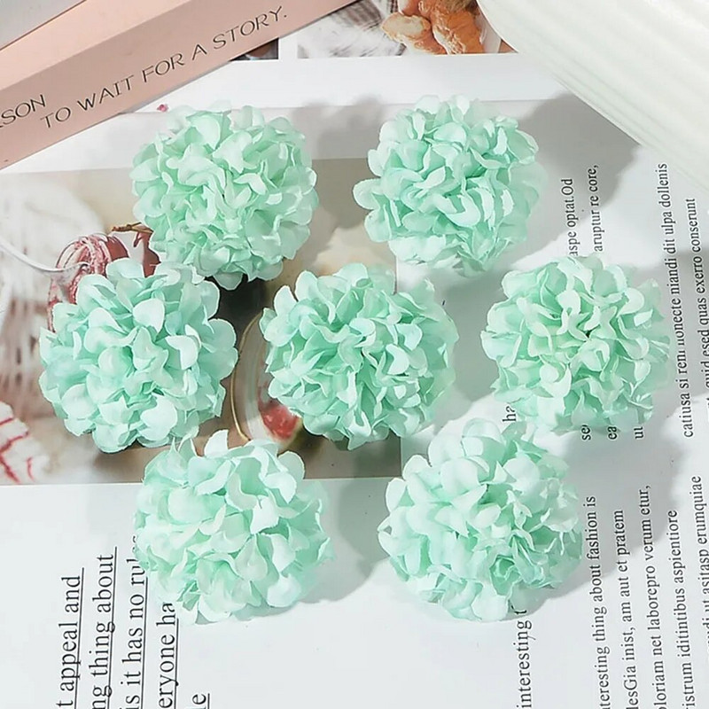 50 τμχ/παρτίδα Φτηνές 4 εκ. Τεχνητό λουλούδι Μεταξωτό Κεφάλι Χρυσάνθεμου για Στολισμό Γάμου DIY Στεφάνια Scrapbooking craft Fake Flowers