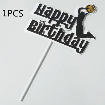 1 set Baschet La mulți ani Toppers pentru Tort Fotbal Cupcake Toppers pentru Copii Băieți Decorare Tort pentru petrecere de aniversare Baby Show