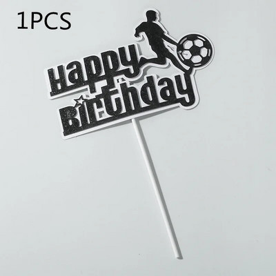 1 set Baschet La mulți ani Toppers pentru Tort Fotbal Cupcake Toppers pentru Copii Băieți Decorare Tort pentru petrecere de aniversare Baby Show