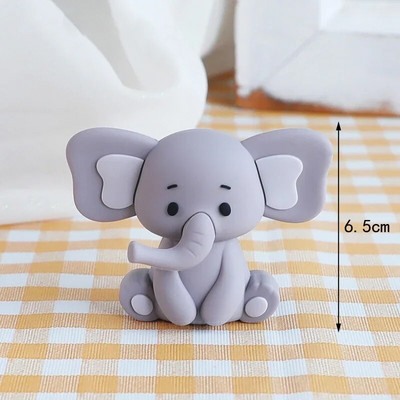 Dječji slon Dekoracija torte Lutka Balon Beba slon Kockice Dječji vrh za tortu za prvi rođendan Krštenje bebe Otkrivanje spola