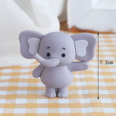 Dječji slon Dekoracija torte Lutka Balon Beba slon Kockice Dječji vrh za tortu za prvi rođendan Krštenje bebe Otkrivanje spola