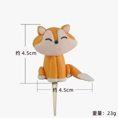 Meža dzīvnieki Meža tusiņu dekorēšana Lapsas dekorēšana Kūkas dekorēšana Kūkas skapja pirmās dzimšanas dienas šūpoles sēņu koku žoga piederumi