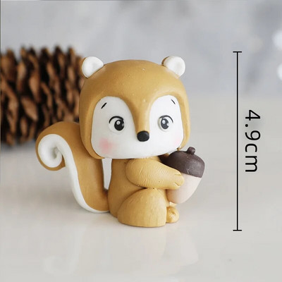 Meža dzīvnieki Meža tusiņu dekorēšana Lapsas dekorēšana Kūkas dekorēšana Kūkas skapja pirmās dzimšanas dienas šūpoles sēņu koku žoga piederumi