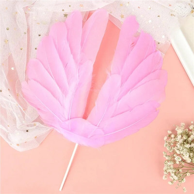 1 τεμ. Άγγελος Φτερό Φτερό Φτερό για τούρτα Γάμου για πάρτι γενεθλίων Κορυφαία διακόσμηση Αξεσουάρ εργαλείων κουζίνας