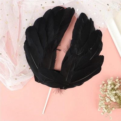 1 τεμ. Άγγελος Φτερό Φτερό Φτερό για τούρτα Γάμου για πάρτι γενεθλίων Κορυφαία διακόσμηση Αξεσουάρ εργαλείων κουζίνας