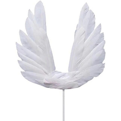 White Angel Cupcake Toppers Baby Angel Cake Topper Toppers Cake Διακόσμηση για το πάρτι γενεθλίων επετείου Wedding Baby Shower