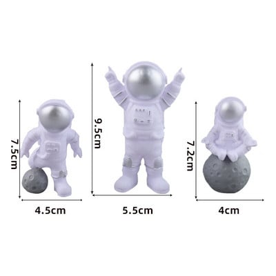 Ozdoba na tortu s astronautmi, vesmír, narodeninová dekorácia, chlapec, rock, astronaut, dekorácia torty, planéta, UFO, detské párty nástroje, bábätková sprcha