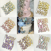 Palju õnne sünnipäevaks litrid ümmargused liblikakoogi pealispinnad koogikaunistus simulatsioonid liblikad pulmakoogi kaunistamise tarvikud