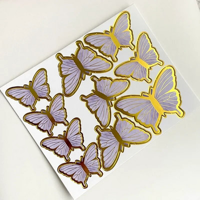 Palju õnne sünnipäevaks litrid ümmargused liblikakoogi pealispinnad koogikaunistus simulatsioonid liblikad pulmakoogi kaunistamise tarvikud