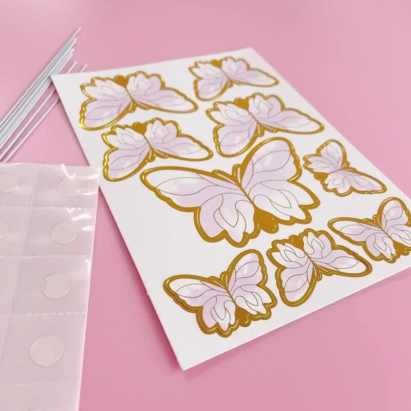 Palju õnne sünnipäevaks litrid ümmargused liblikakoogi pealispinnad koogikaunistus simulatsioonid liblikad pulmakoogi kaunistamise tarvikud