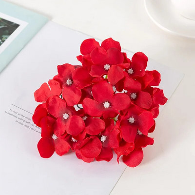 Umjetna cvjetna glava hortenzije od 13-15 cm za vjenčanje Rođendanska zabava Dekoracija DIY vijenac cvjetna zidna pozadina za fotografije