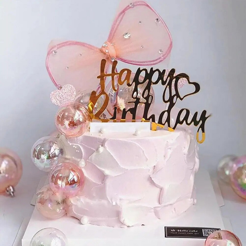 10 db tortadíszítő labda átlátszó karácsonyfa esküvői buli torta díszítő labda pékáru