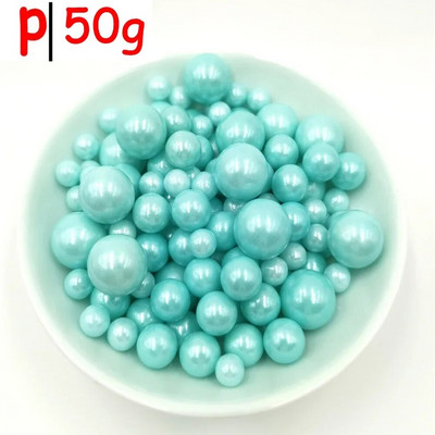 50 g perlų saldainių kamuoliukas „pasidaryk pats“ perlų karoliukų torto dekoravimas.