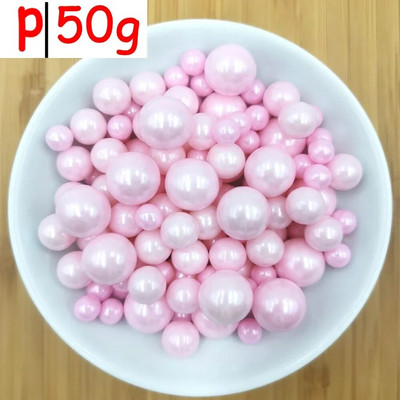 50 g perlų saldainių kamuoliukas „pasidaryk pats“ perlų karoliukų torto dekoravimas.