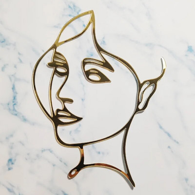 INS arany akril boldog születésnapi tortafeltét Absztrakt művészet Kiváló minőségű akril gyerekeknek partik tortafeltétek Anyai desszertdísz