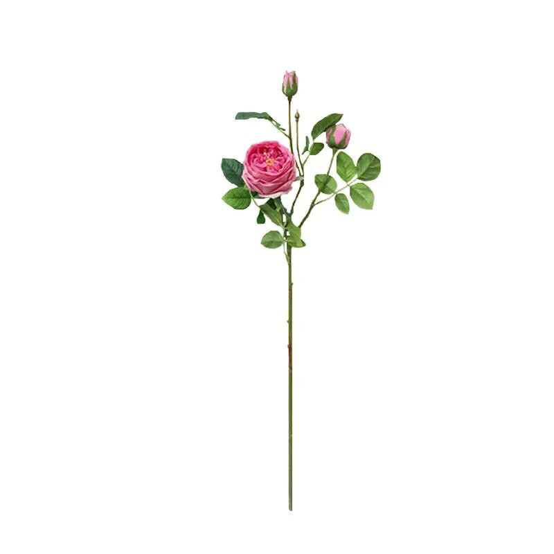 Mākslīgo ziedu mitrinošs 3 rožu pušķis viesnīcas ziedu viesistabas mākslīgo ziedu ornaments