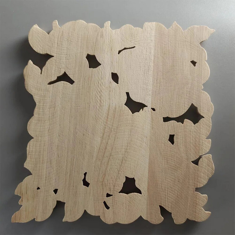 Rožių gėlių medžio drožybos lipdukas Durų spintelės Vintažinės medienos aplikacijos Europos medžio drožybos lipdukas baldų dekoravimui