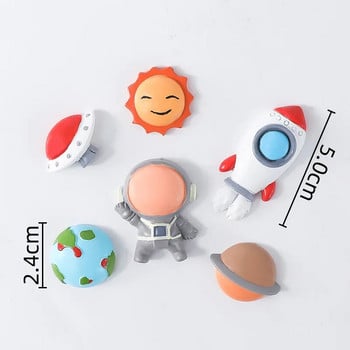 Декорация за торта Astronaut Space Boy Birthday Party Decorations UFO Kids Decor Cake Topper Dessert Baby Shower DIY Decor Part