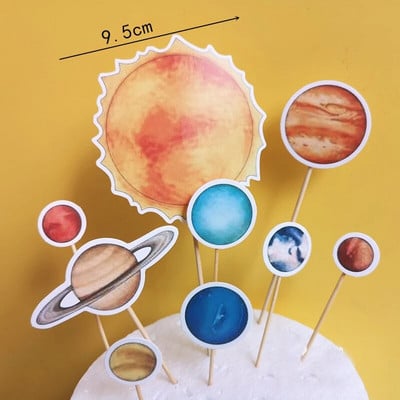 Dekorácia na ozdobu na tortu, astronaut, vesmírny chlapec, narodeninové dekorácie, UFO, detská dekorácia, ozdoba na tortu, dezert, detská sprcha, DIY dekorácia, časť