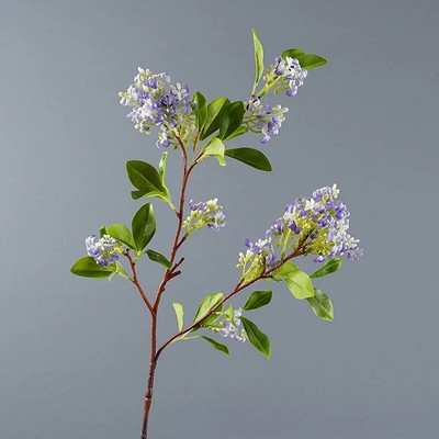 Mesterséges édes illatú osmanthus lila virág hamis fa tereprendezés ág Kert puha dekoráció mérnöki üzem