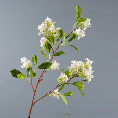 Mesterséges édes illatú osmanthus lila virág hamis fa tereprendezés ág Kert puha dekoráció mérnöki üzem