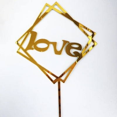 10 tk. Happy Birthday Cake Pealkiri Roosa Kuld Akrüül Tordikatted Baby Shower Tordi Sünnipäevapeo Tordi Lipu Kaunistused 10x15cm