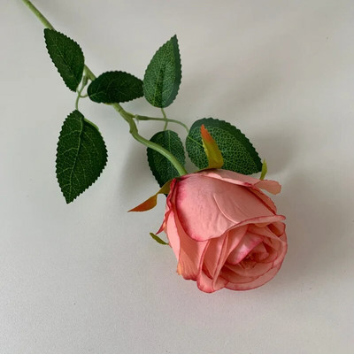 10 vnt dirbtinių šilko rožių Dirbtinės gėlės namų dekoravimo aksesuarai netikros rožių puokštė Vestuvių dekoras Vakarėlio stalas gėlių ornamentas